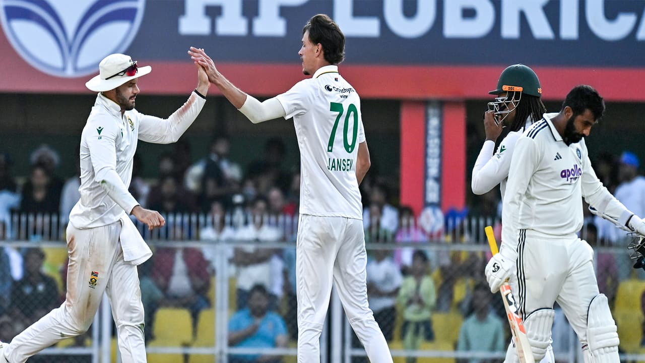 South Africa's Marco Jansen celebrating (Photo: ANI)