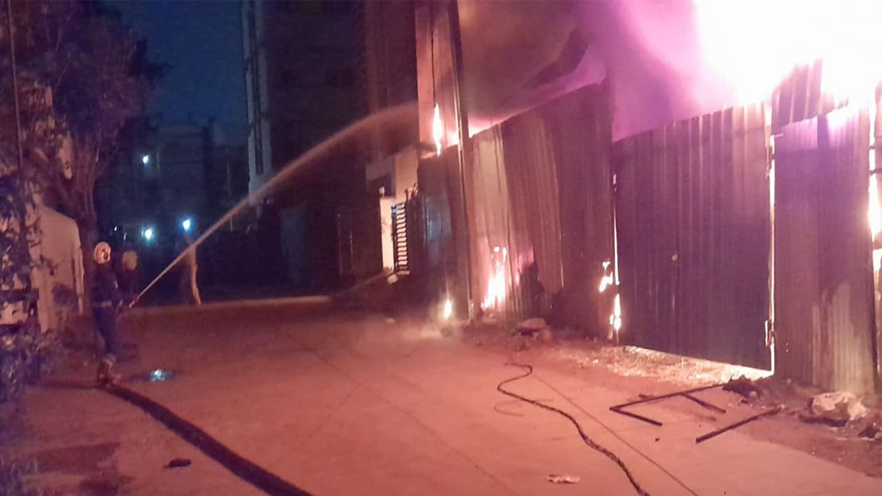 Fire breaks out at Scrap Godown in Nandanavanam (Photo/ fire official ) Fire breaks out at Scrap Godown in Nandanavanam (Photo/ fire official )