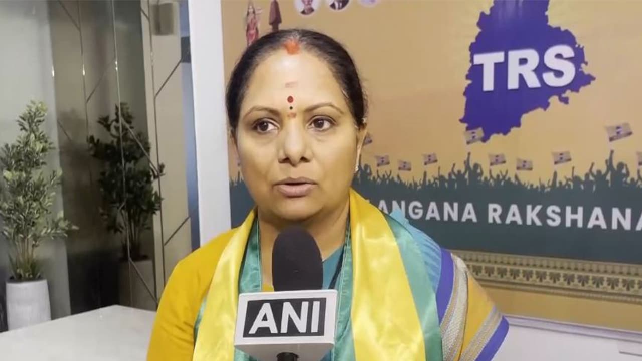 TRS chief K Kavitha (Photo/ANI) TRS chief K Kavitha (Photo/ANI)