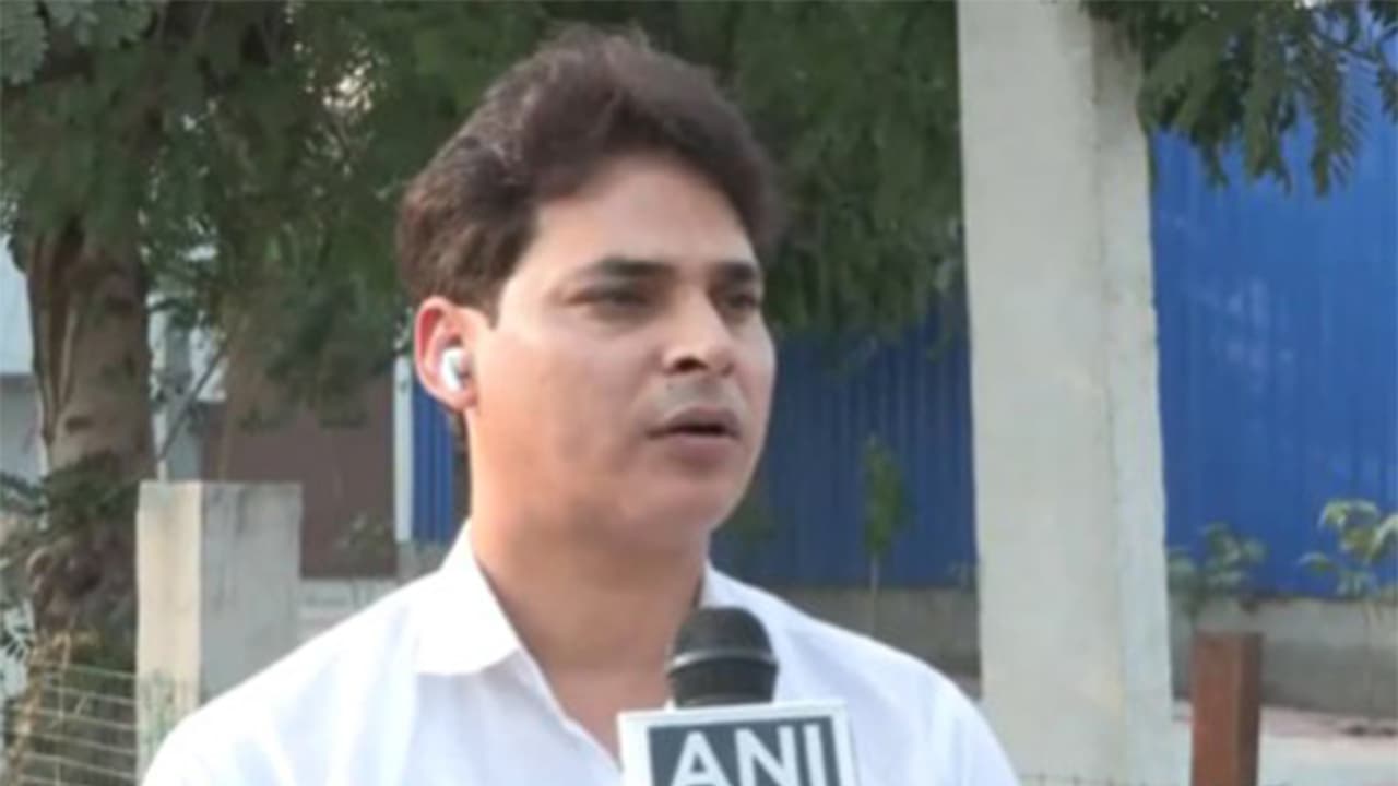 Amit Patel, dealer at Royal Car Zone a second hand car dealership in Faridabad (Photo/ANI)