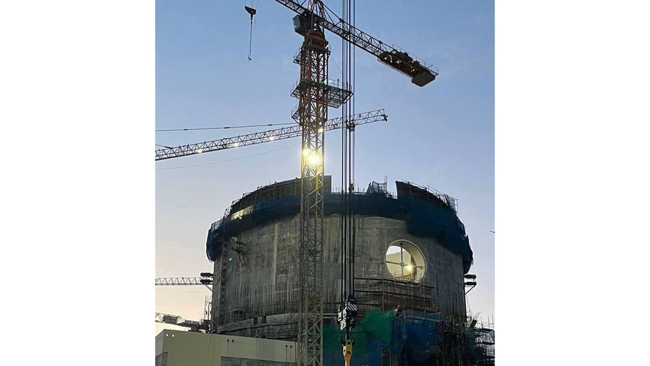 Kudankulam Unit 5 reactor vessel (Photo/@RusEmbIndia/X) Kudankulam Unit 5 reactor vessel (Photo/@RusEmbIndia/X)