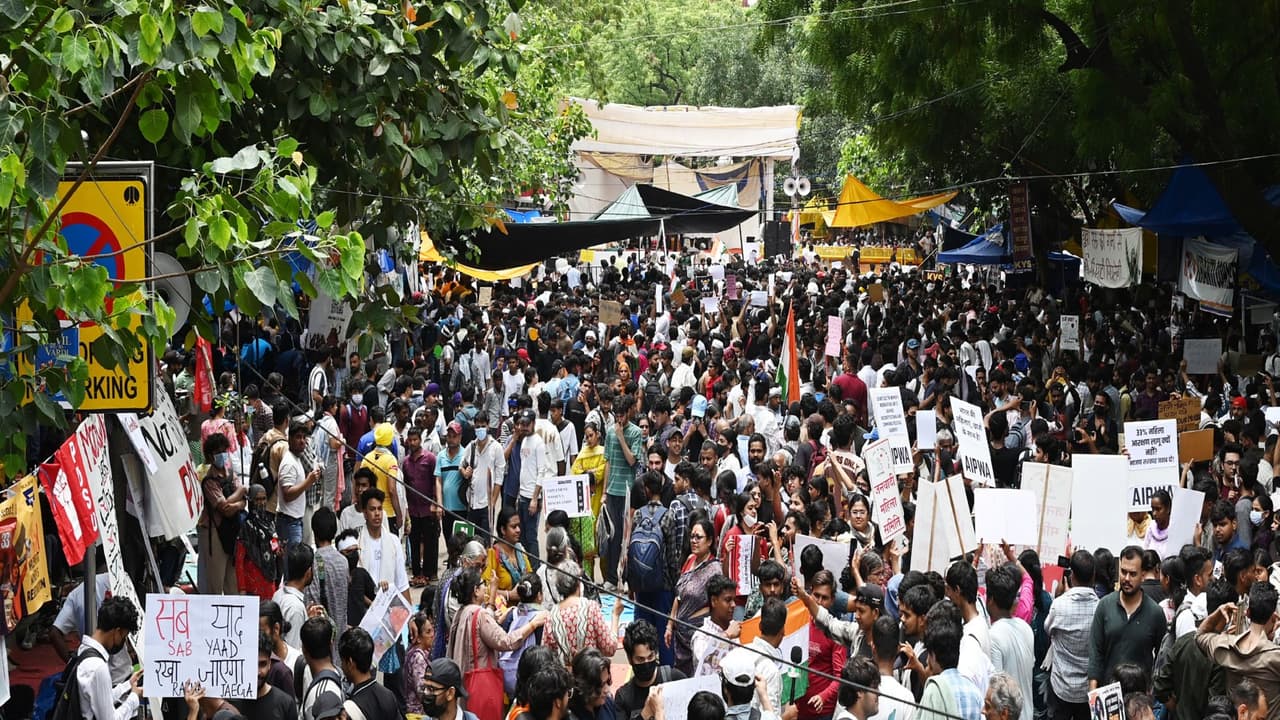Student Protest in Jantar Mantar (File Photo/ANI) Student Protest in Jantar Mantar (File Photo/ANI)
