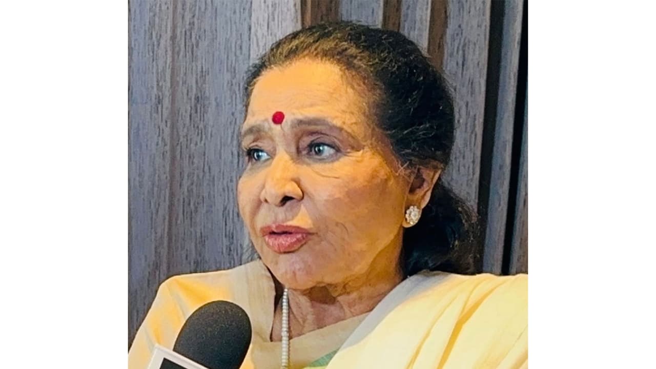 Legendary singer Asha Bhosle (Image source: ANI) Legendary singer Asha Bhosle (Image source: ANI)