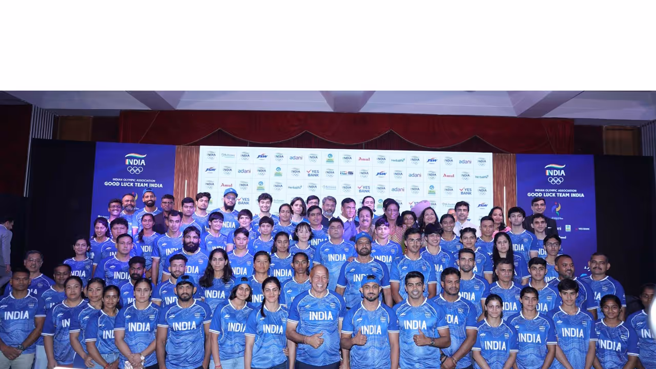 India’s Asian Games 2026 contingent. (Photo/IOA) India’s Asian Games 2026 contingent. (Photo/IOA)