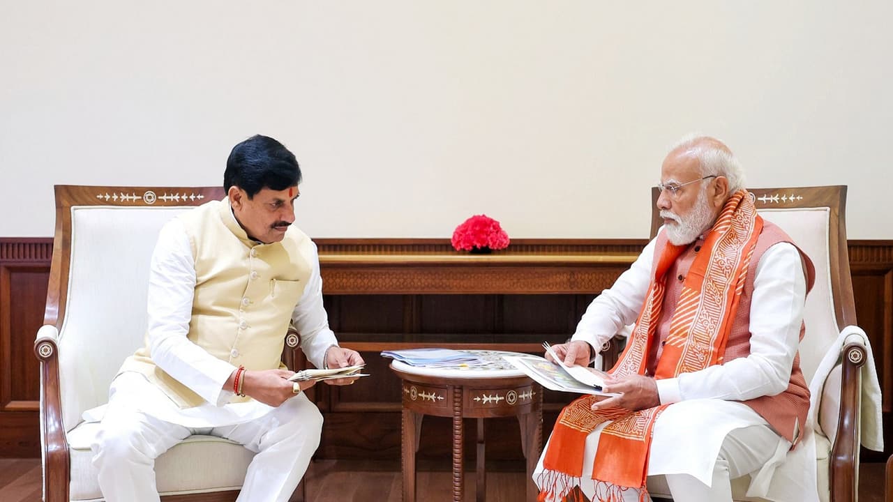 MP CM Mohan Yadav met PM Modi in New Delhi (Photo / X @DrMohanYadav51) MP CM Mohan Yadav met PM Modi in New Delhi (Photo / X @DrMohanYadav51)