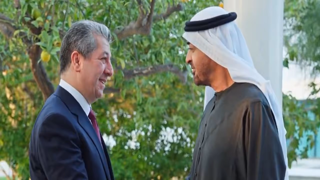UAE President receives Prime Minister of Kurdistan Region of Iraq (Photo/X@masrourbarzani) UAE President receives Prime Minister of Kurdistan Region of Iraq (Photo/X@masrourbarzani)