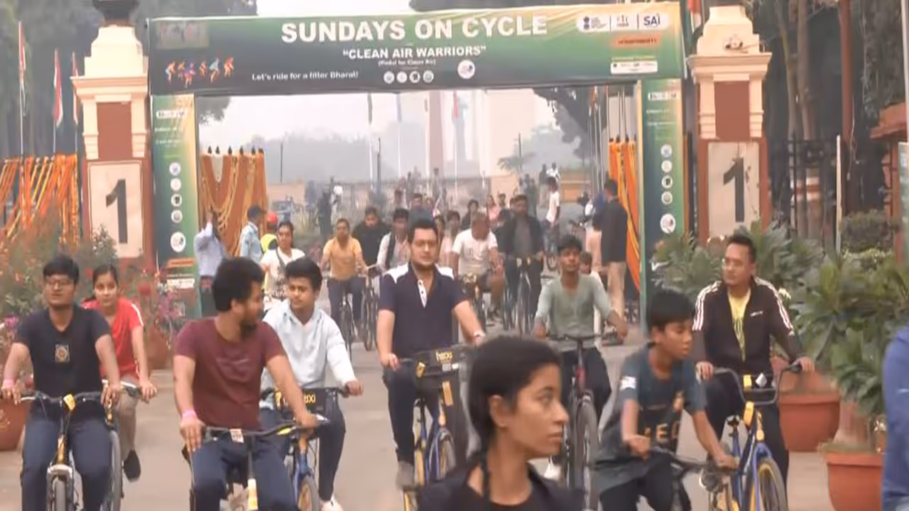 46th Edition of Fit India Sundays. (Photo/ANI)