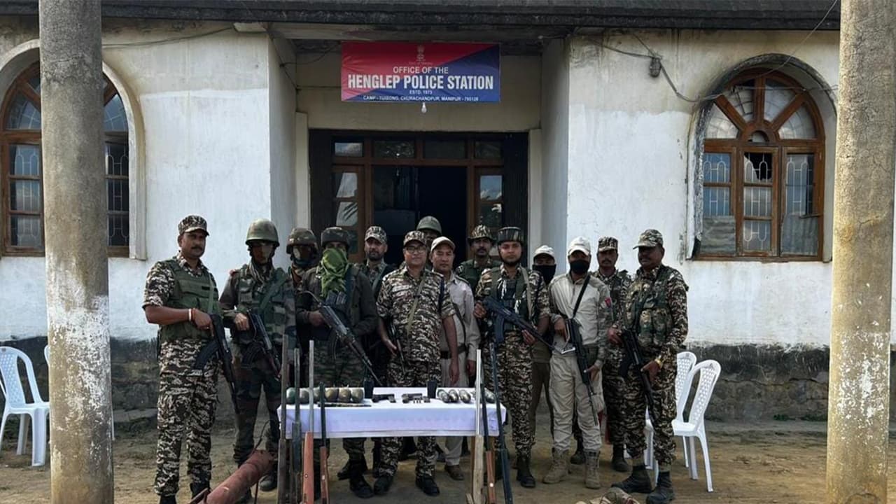 Manipur Police conduct search operations across vulnerable areas (Photo/ManipurPolice) Manipur Police conduct search operations across vulnerable areas (Photo/ManipurPolice)