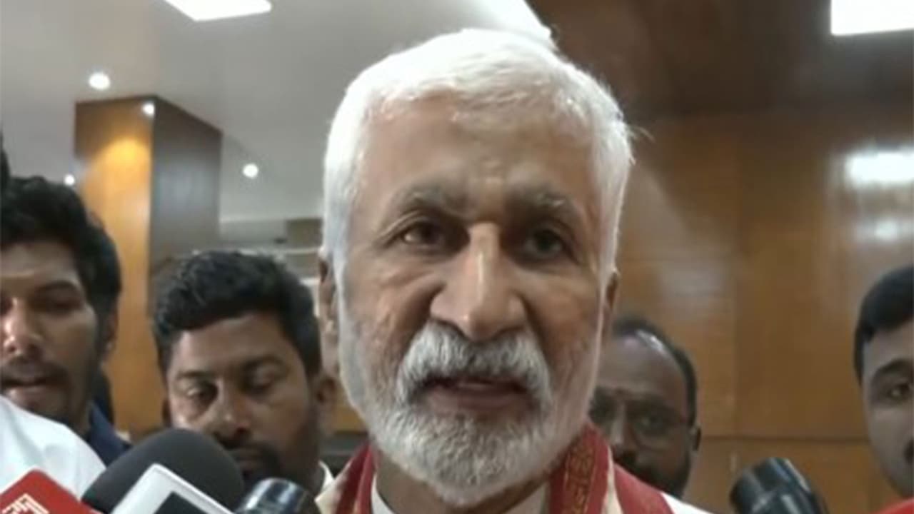 Former YSRCP Rajya Sabha MP V Vijayasai Reddy (Photo/ANI) Former YSRCP Rajya Sabha MP V Vijayasai Reddy (Photo/ANI)