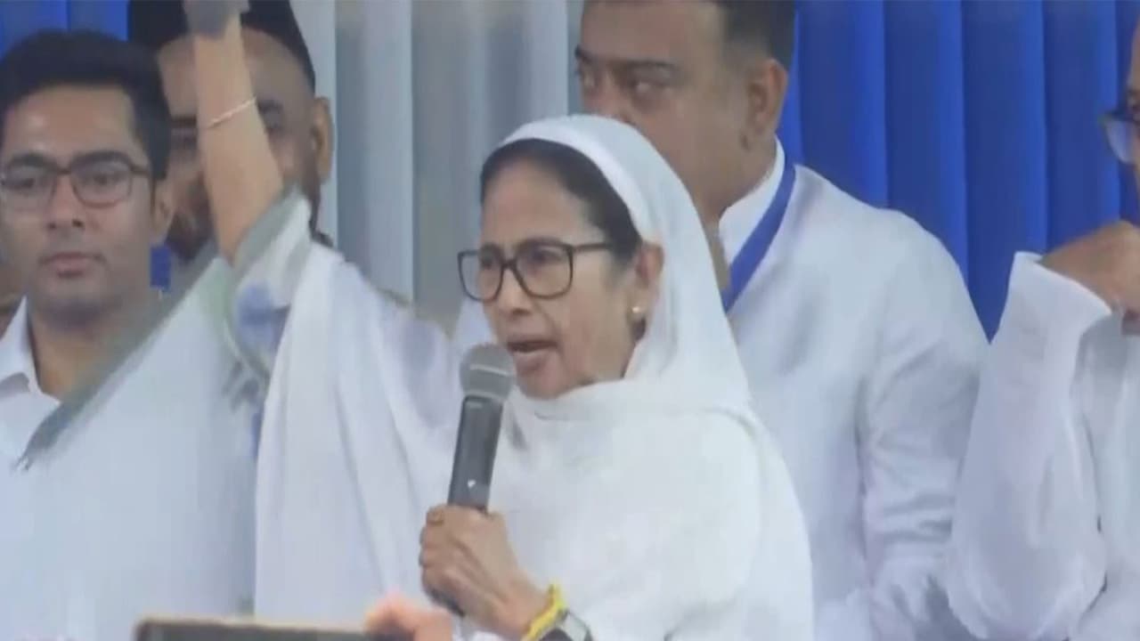 West Bengal CM Mamata Banerjee attends Eid Al Fitr celebrations (Photo/ANI) West Bengal CM Mamata Banerjee attends Eid Al Fitr celebrations (Photo/ANI)