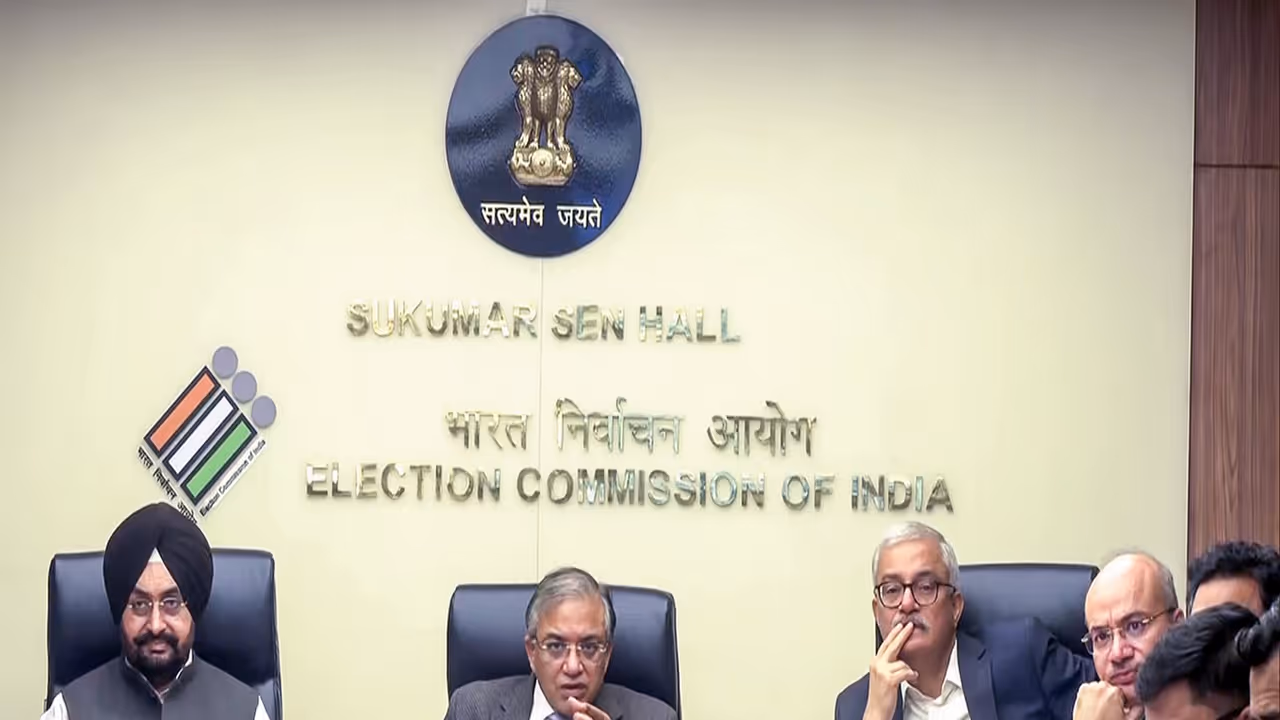 Chief Election Commissioner Gyanesh Kumar with Election Commissioners Sukhbir Singh Sandhu, and Vivek Joshi (File Photo/ANI)