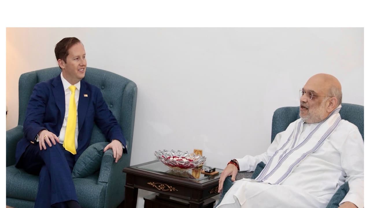 US Ambassador Sergio Gor meets Union Home Minister Amit Shah (Photo/X@USAmbIndia) US Ambassador Sergio Gor meets Union Home Minister Amit Shah (Photo/X@USAmbIndia)