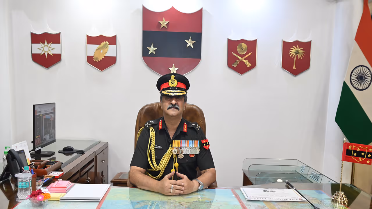 Lt Gen Rajesh Pushkar AVSM, VSM (Photo/PIB) Lt Gen Rajesh Pushkar AVSM, VSM (Photo/PIB)