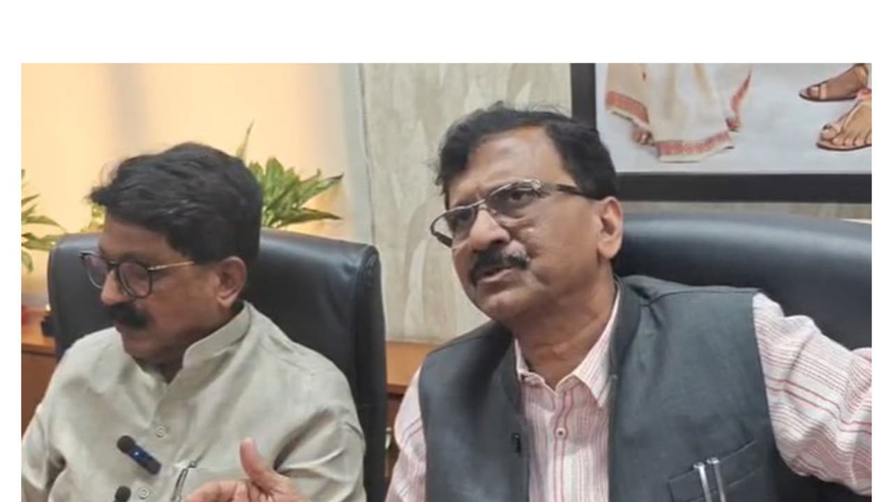 Shiv Sena (UBT) MPs Sanjay Raut and Arvind Sawant in New Delhi on June 18 (Photo/ANI) Shiv Sena (UBT) MPs Sanjay Raut and Arvind Sawant in New Delhi on June 18 (Photo/ANI)