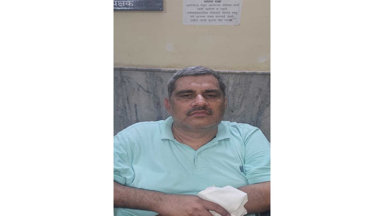 Pune ‘Godman’ Radha Mohan Mishra held for sexual exploitation, cheating devotees (Photo: Pune Police) Pune ‘Godman’ Radha Mohan Mishra held for sexual exploitation, cheating devotees (Photo: Pune Police)