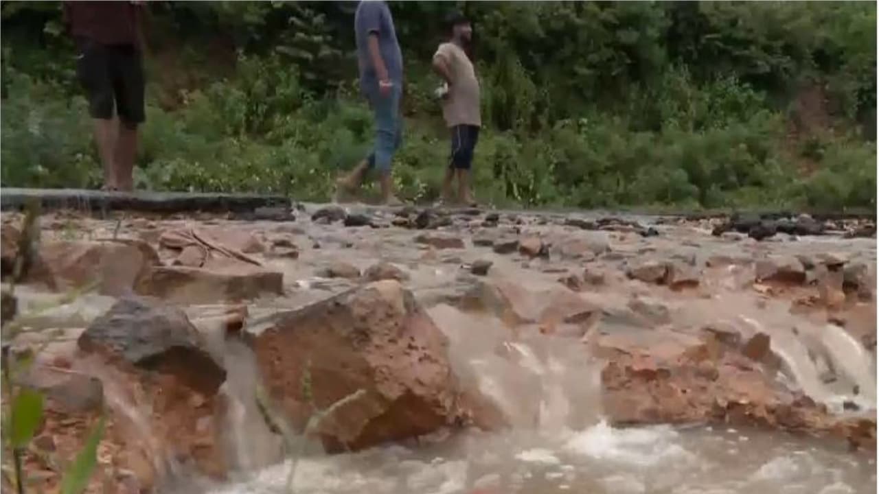 Water level of the Mandakini River has risen (Photo/ANI) Water level of the Mandakini River has risen (Photo/ANI)
