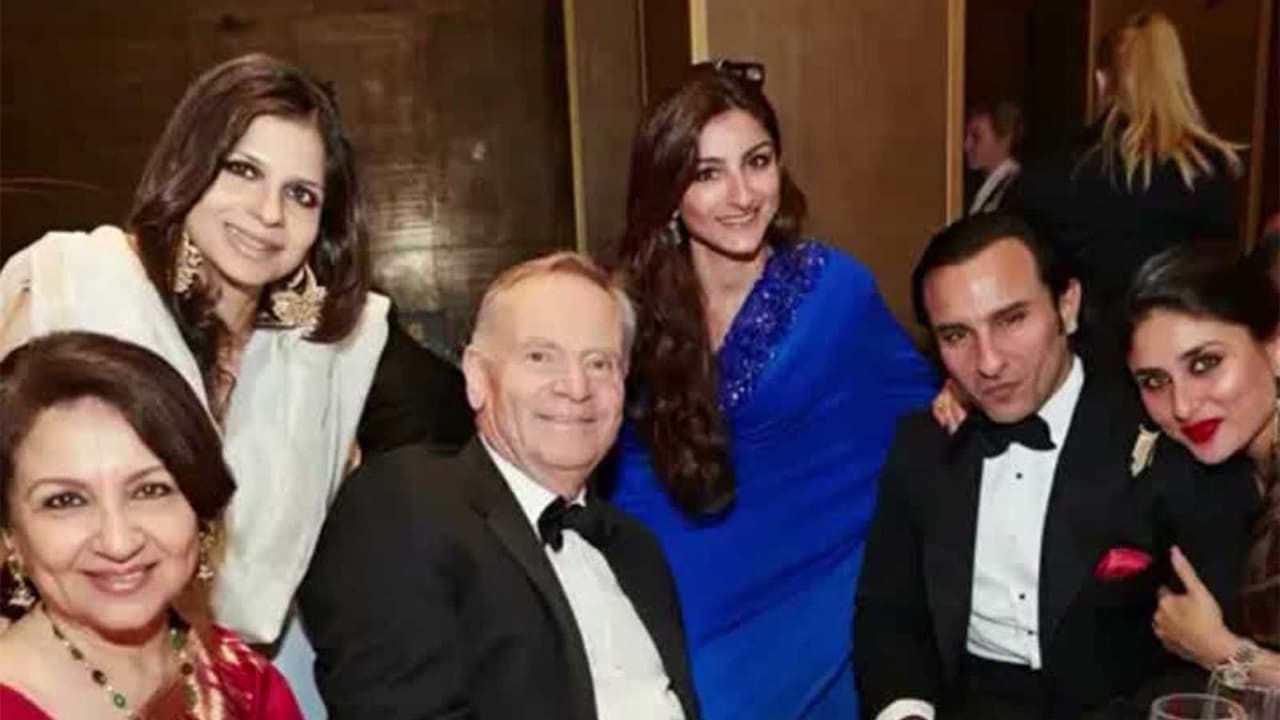 Throwback picture of British author Jeffrey Archer with the Pataudi family (Photo/instagram/@@sakpataudi) Throwback picture of British author Jeffrey Archer with the Pataudi family (Photo/instagram/@@sakpataudi)