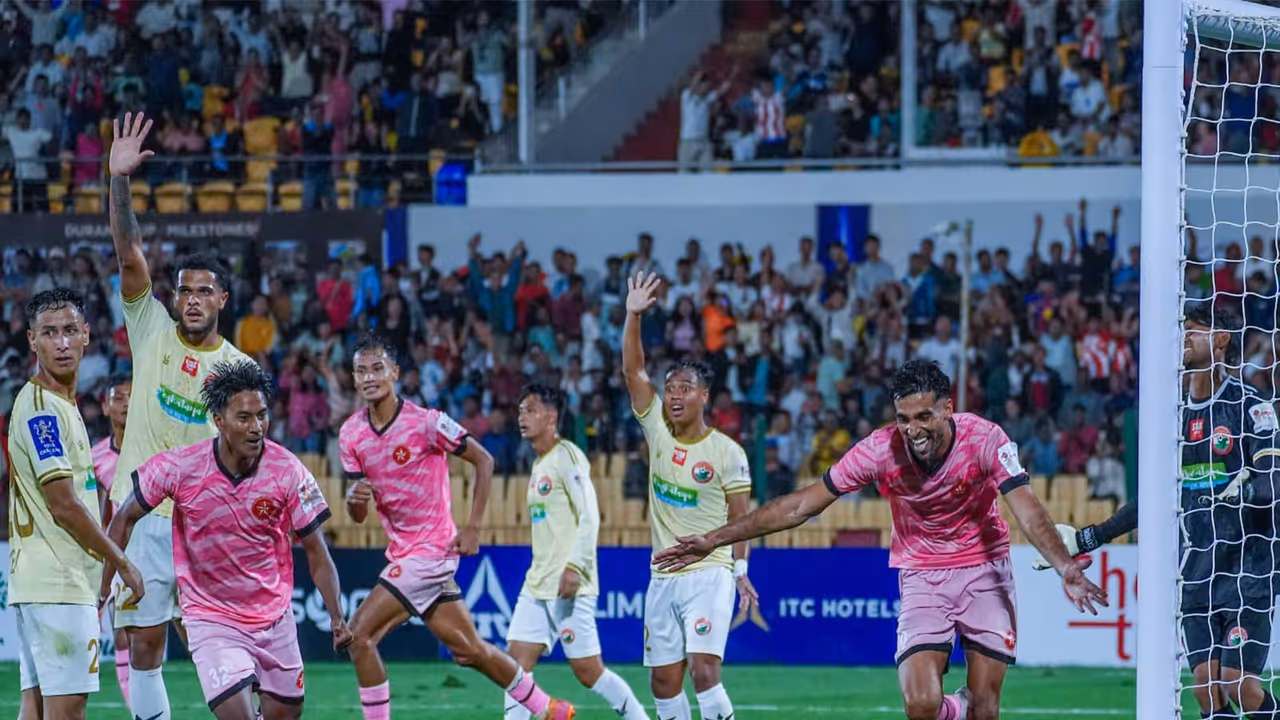 Shillong Lajong FC and Langsning FC players in action (Photo: Durand Cup) Shillong Lajong FC and Langsning FC players in action (Photo: Durand Cup)