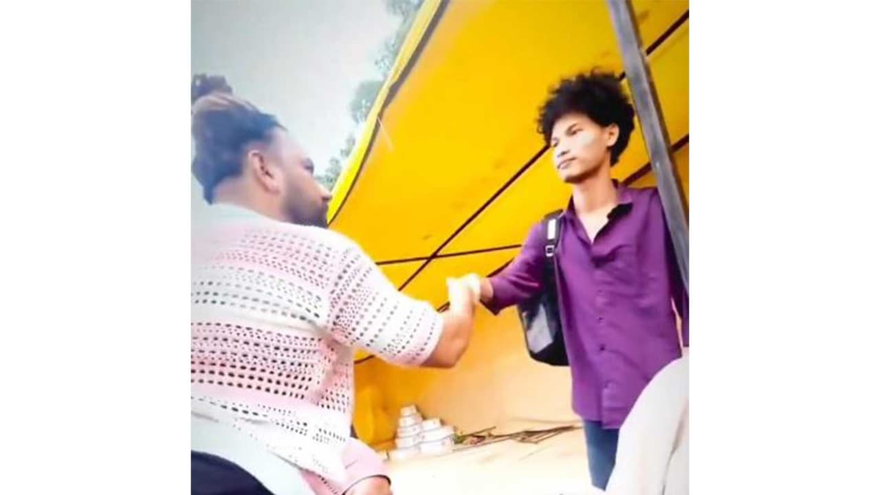 Screen Grab of alleged incident targeting a student from Tripura (Photo/@KirenRijiju) Screen Grab of alleged incident targeting a student from Tripura (Photo/@KirenRijiju)