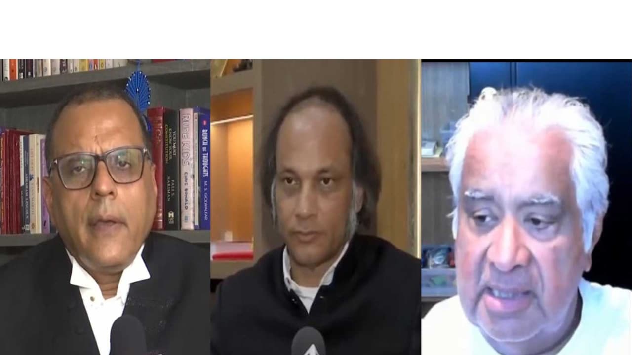 Senior Advocate Vikas Pahwa, Advocate Vijay Aggarwal, and Senior Advocate Harish Salve (Photo: ANI) Senior Advocate Vikas Pahwa, Advocate Vijay Aggarwal, and Senior Advocate Harish Salve (Photo: ANI)