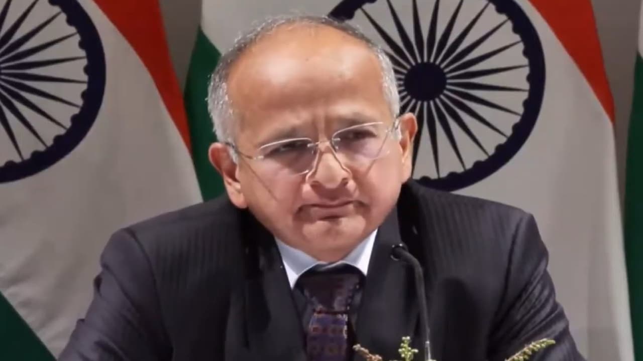 Secretary (East) in the MEA, Rudrendra Tandon (Photo/YouTube/MEA) Secretary (East) in the MEA, Rudrendra Tandon (Photo/YouTube/MEA)