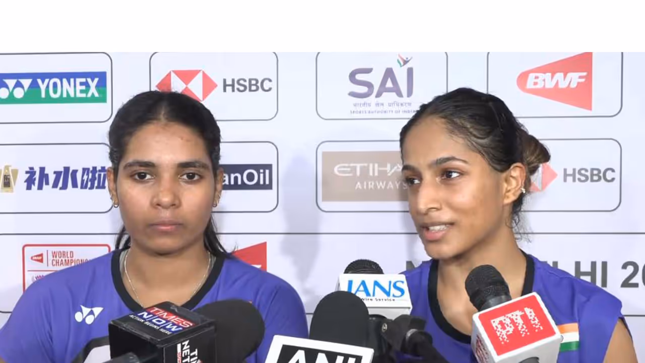Treesa Jolly (L) and Gayatri Gopichand (R). (Photo: ANI) Treesa Jolly (L) and Gayatri Gopichand (R). (Photo: ANI)
