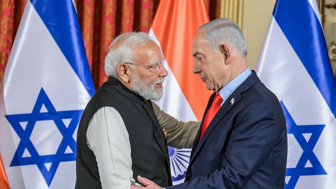 Prime Minister Narendra Modi with Israeli counterpart Benjamin Netanyahu (Photo/ANI) Prime Minister Narendra Modi with Israeli counterpart Benjamin Netanyahu (Photo/ANI)