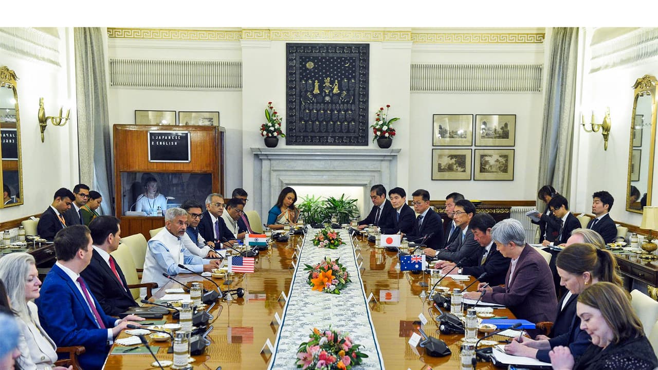 Quad Foreign Ministers Meeting (Photo/X@DrSJaishankar) Quad Foreign Ministers Meeting (Photo/X@DrSJaishankar)