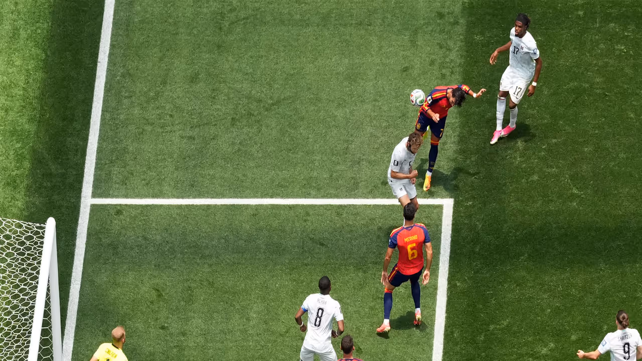 Soccer Football FIFA World Cup 2026 Round of 32 Spain v Austria Los Angeles Stadium, Inglewood, California, U.S. July 2, 2026 Spain's Ferran Torres heads at goal (Photo: REUTERS/Lisi Niesner) Soccer Football FIFA World Cup 2026 Round of 32 Spain v Austria Los Angeles Stadium, Inglewood, California, U.S. July 2, 2026 Spain's Ferran Torres heads at goal (Photo: REUTERS/Lisi Niesner)