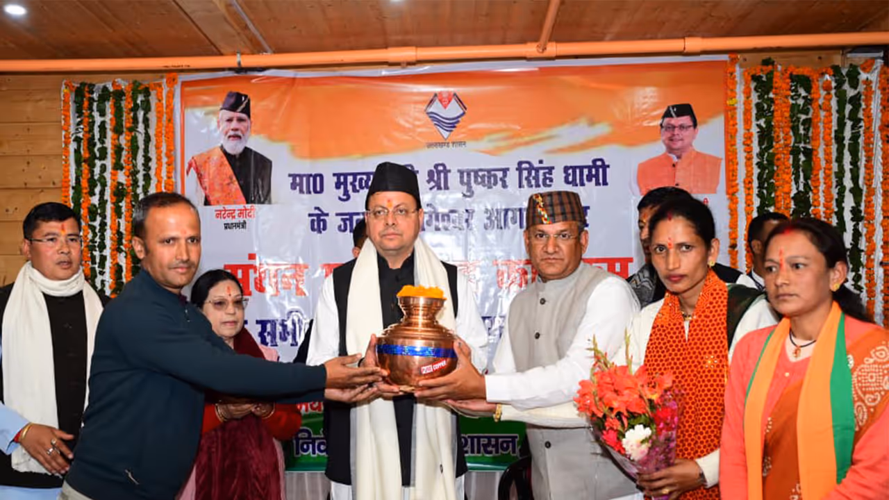 Uttarakhand CM Dhami holds extensive dialogue with intellectuals (Photo/ANI)