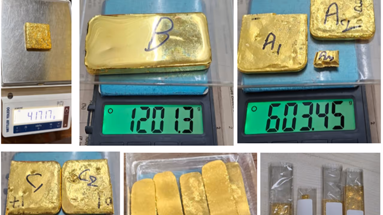 DRI seizes around 6.6 kg of foreign origin gold worth more than Rs. 10 crore (Photo/Finance Ministry) DRI seizes around 6.6 kg of foreign origin gold worth more than Rs. 10 crore (Photo/Finance Ministry)