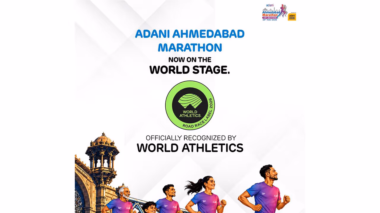 Adani Ahmedabad Marathon’s 10th edition will take place on 29 November, 2026. (Photo: Adani Ahmedabad Marathon) Adani Ahmedabad Marathon’s 10th edition will take place on 29 November, 2026. (Photo: Adani Ahmedabad Marathon)