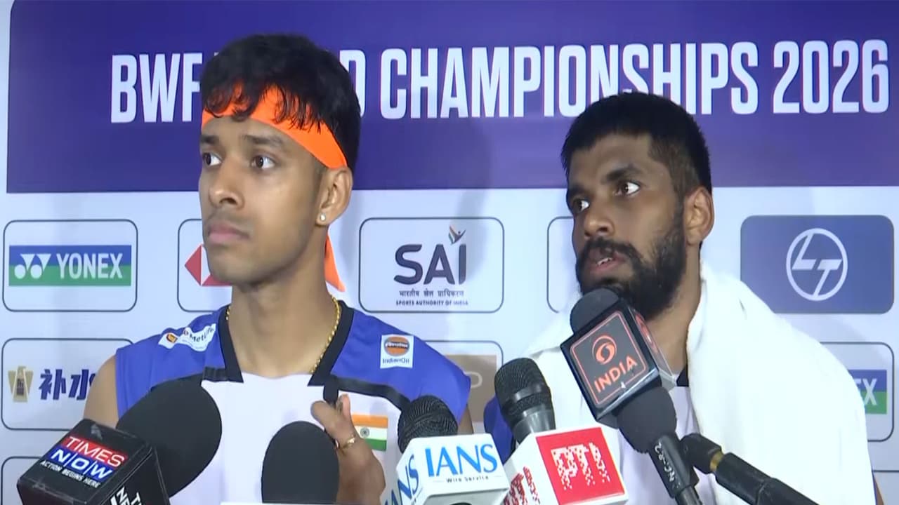 Chirag Shetty (L) and Satwiksairaj Rankireddy (R) (Photo: ANI) Chirag Shetty (L) and Satwiksairaj Rankireddy (R) (Photo: ANI)