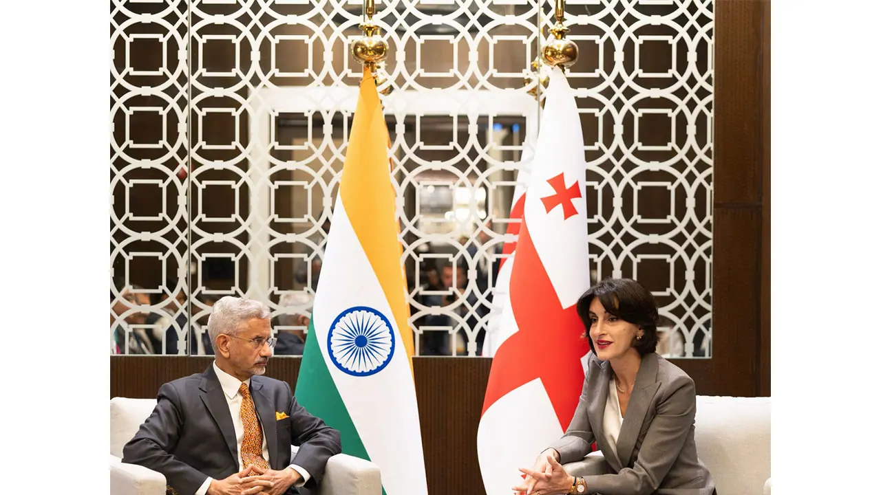 External Affairs Minister S Jaishankar meets Georgia's Foreign Minister Maka Botchorishvili (Photo/X/@DrSJaishankar) External Affairs Minister S Jaishankar meets Georgia's Foreign Minister Maka Botchorishvili (Photo/X/@DrSJaishankar)