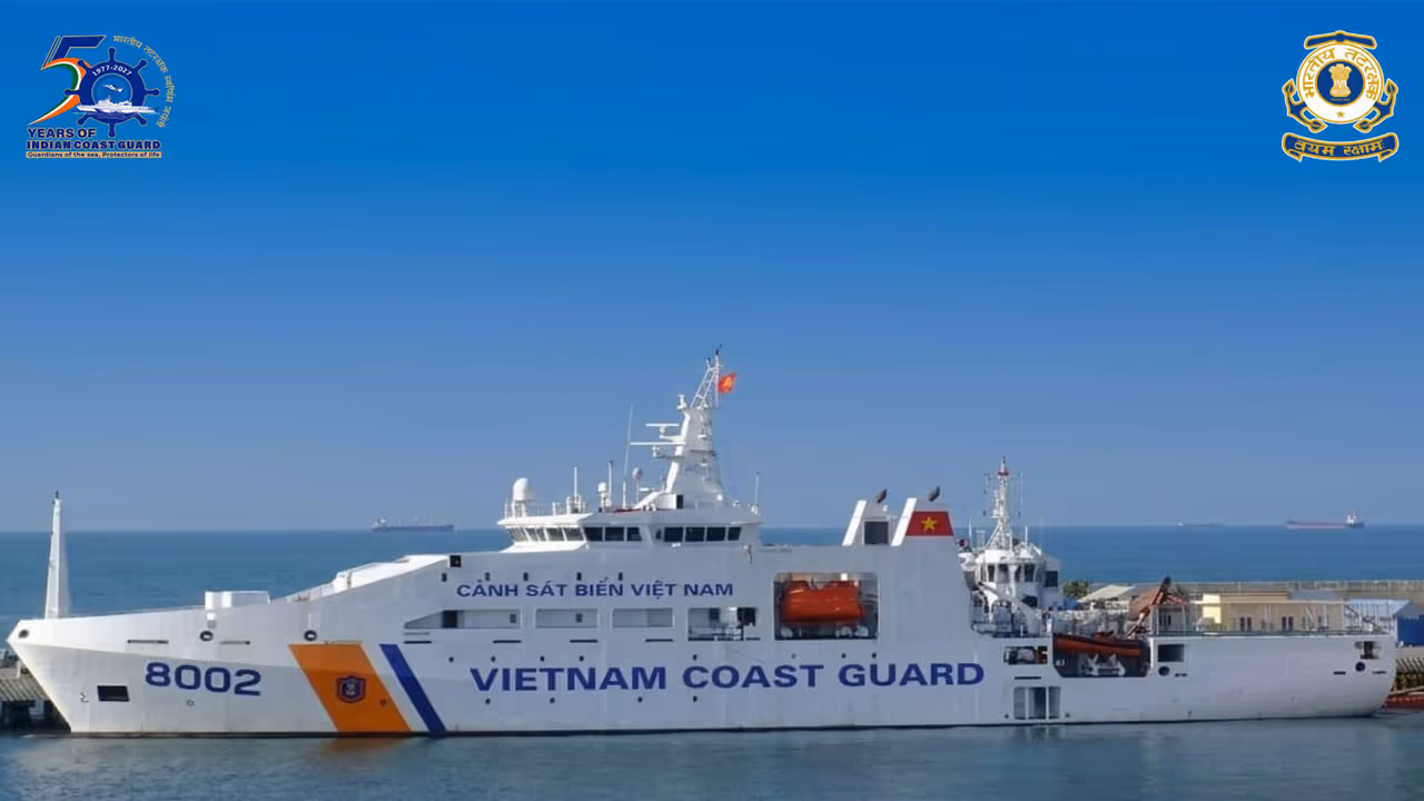 Vietnam Coast Guard Ship arrives in India for joint exercise Sahyog HOP TAC (Photo/X@IndiaCoastGuard) Vietnam Coast Guard Ship arrives in India for joint exercise Sahyog HOP TAC (Photo/X@IndiaCoastGuard)