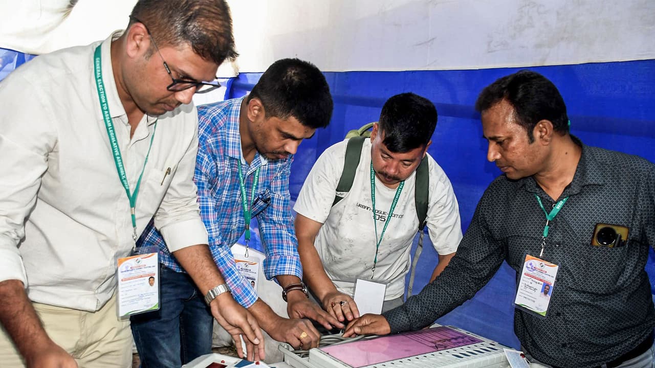 Polling preparations in Assam ahead of assembly polls (FIle Photo/ANI) Polling preparations in Assam ahead of assembly polls (FIle Photo/ANI)