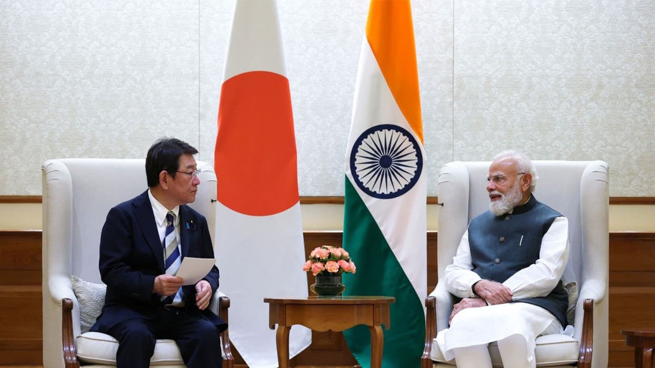 Prime Minister Narendra Modi meets Japanese Foreign Minister Toshimitsu Motegi (Photo/X@narendramodi) Prime Minister Narendra Modi meets Japanese Foreign Minister Toshimitsu Motegi (Photo/X@narendramodi)
