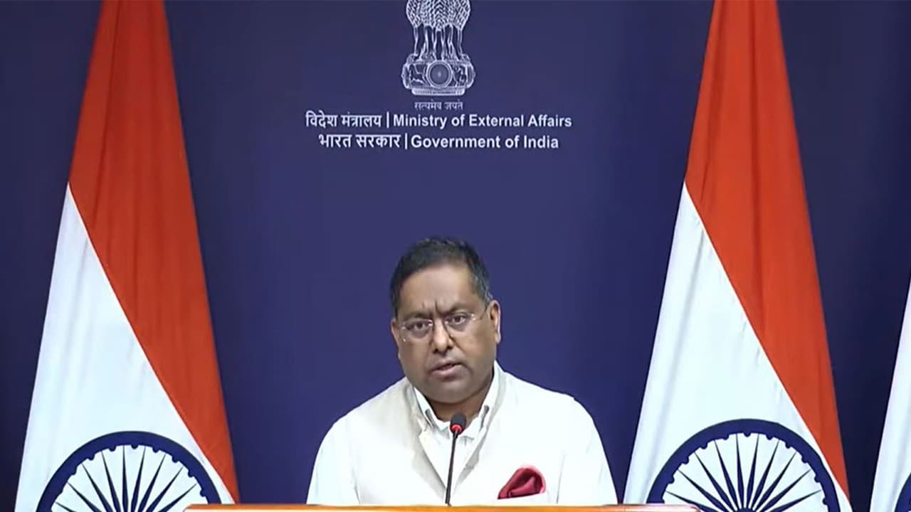 Ministry of External Affairs spokesperson Randhir Jaiswal (Photo/Youtube@MEAIndia) Ministry of External Affairs spokesperson Randhir Jaiswal (Photo/Youtube@MEAIndia)