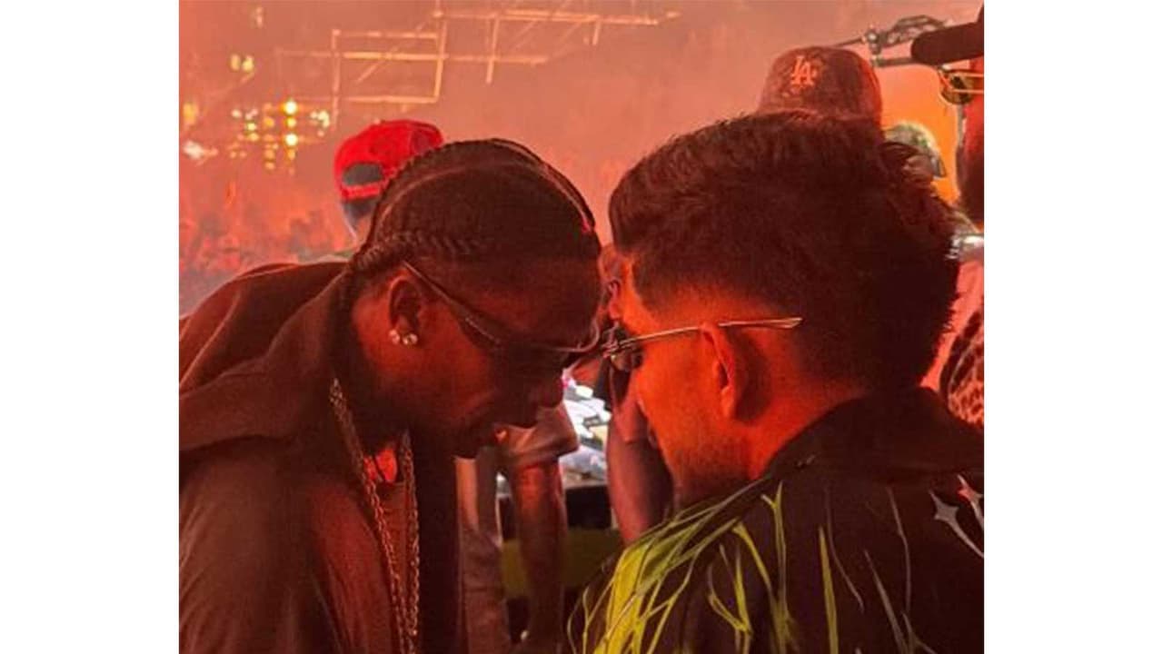 Shubman Gill with rapper Travis Scott (Image source: Gill's Instagram) Shubman Gill with rapper Travis Scott (Image source: Gill's Instagram)