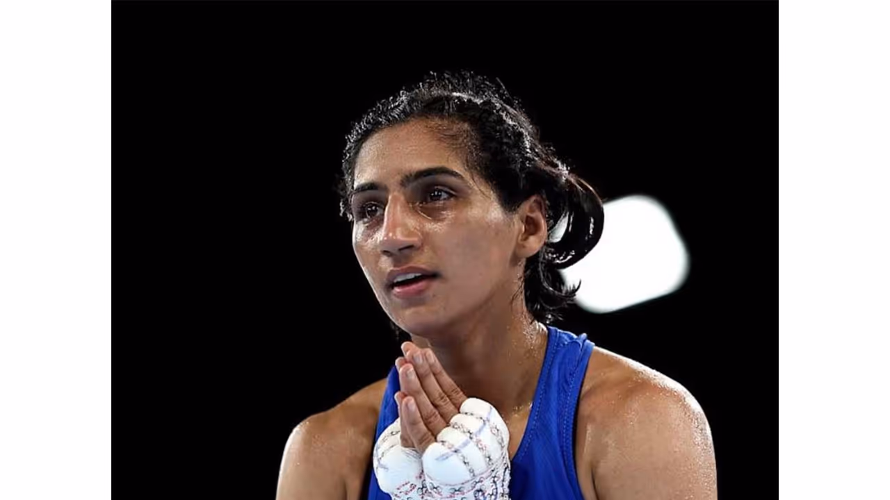 Indian boxer Preeti Pawar (Photo: X/@MohanMOdisha) Indian boxer Preeti Pawar (Photo: X/@MohanMOdisha)