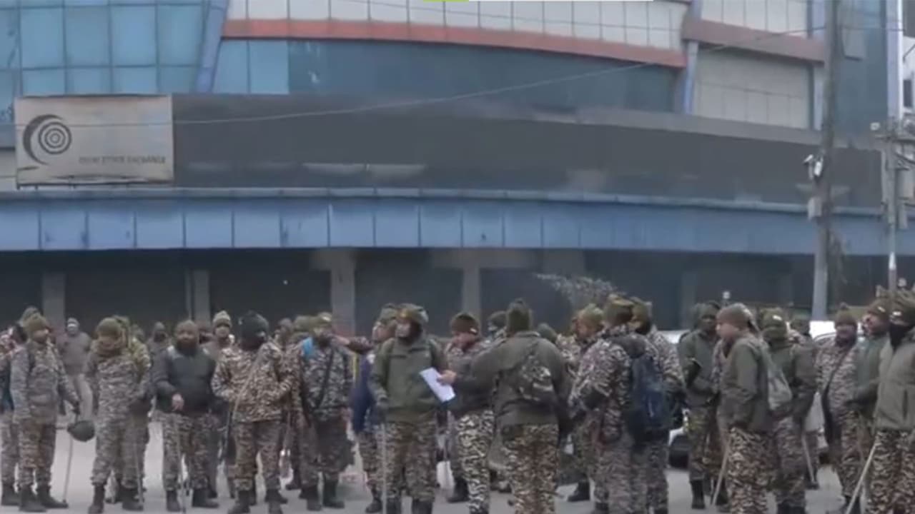 Heavy police deployment in the area near the Faiz e Elahi Masjid, Turkman Gate, where a demolition drive was carried out by the MCD (Photo/ANI) Heavy police deployment in the area near the Faiz e Elahi Masjid, Turkman Gate, where a demolition drive was carried out by the MCD (Photo/ANI)