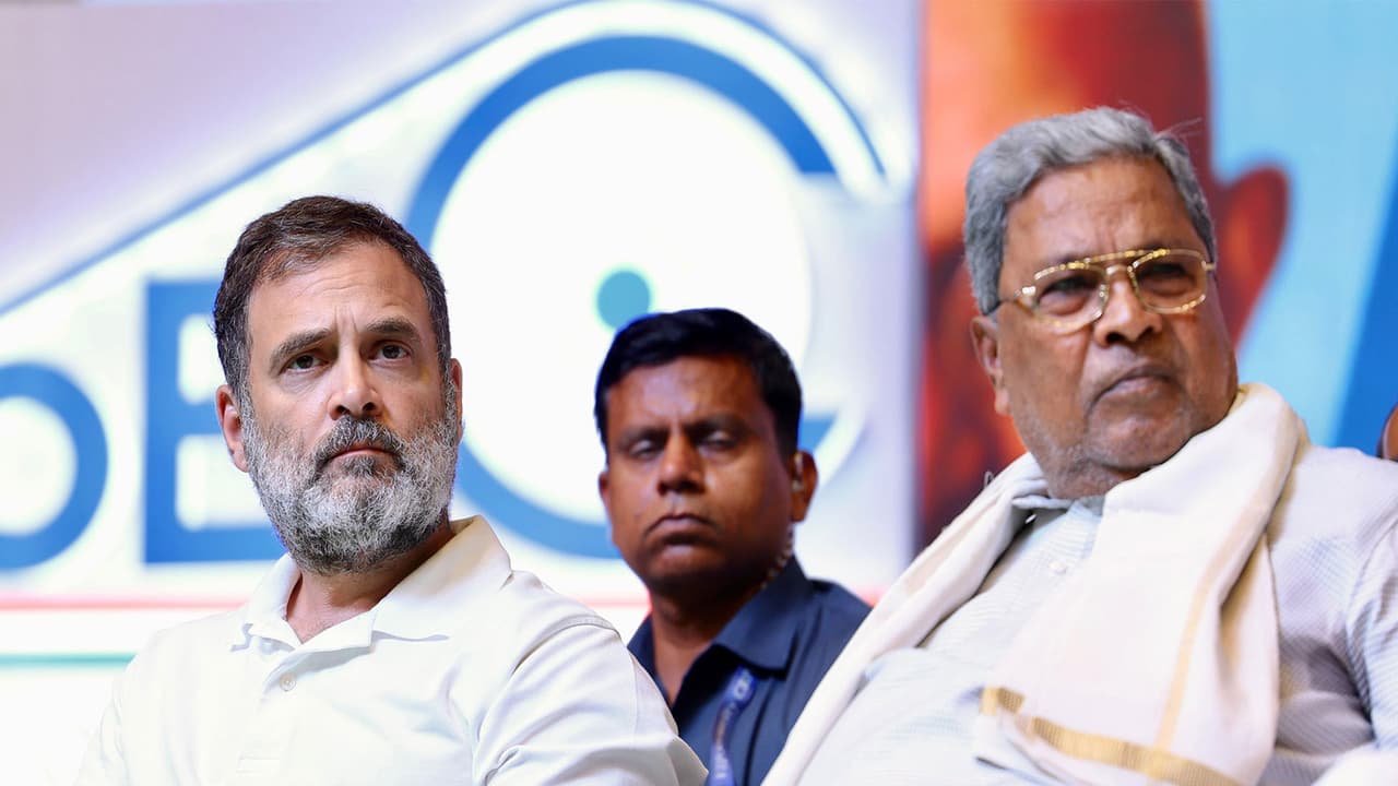 Leader of Opposition in Lok Sabha and Congress MP Rahul Gandhi and Karnataka Chief Minister Siddaramaiah (File Photo/ANI) Leader of Opposition in Lok Sabha and Congress MP Rahul Gandhi and Karnataka Chief Minister Siddaramaiah (File Photo/ANI)