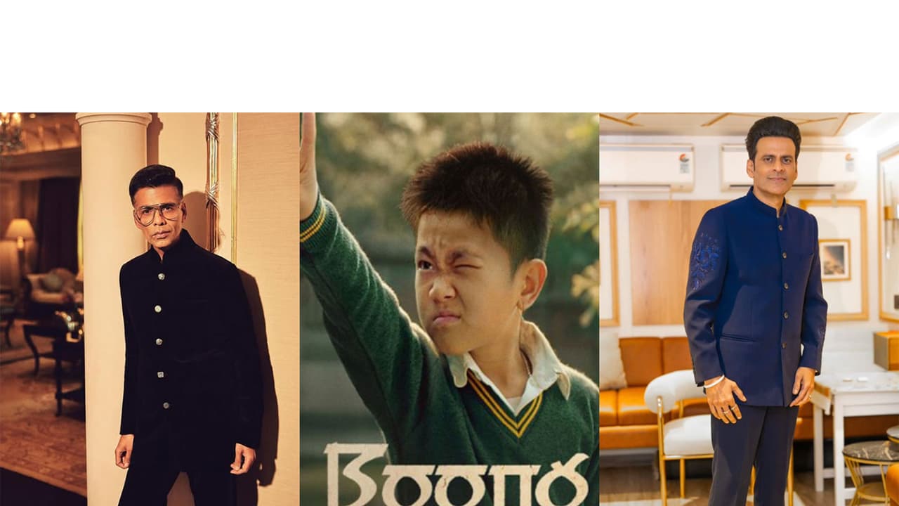 Karan Johar, Boong Poster, Manoj Bajpayee (Photos: Instagram/ @karanjohar, @excelmovies, @bajpayee.manoj) Karan Johar, Boong Poster, Manoj Bajpayee (Photos: Instagram/ @karanjohar, @excelmovies, @bajpayee.manoj)