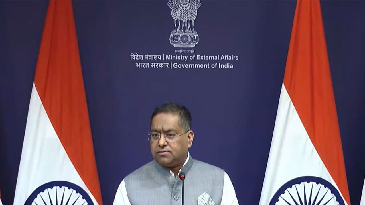 Ministry of External Affairs Spokesperson Randhir Jaiswal (Photo/Youtube@MEAIndia) Ministry of External Affairs Spokesperson Randhir Jaiswal (Photo/Youtube@MEAIndia)