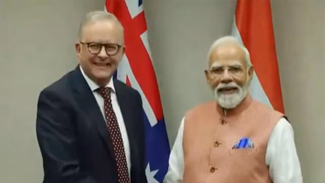 Australian PM Anthony Albanese with PM Narendra Modi (Photo/ANI DD)