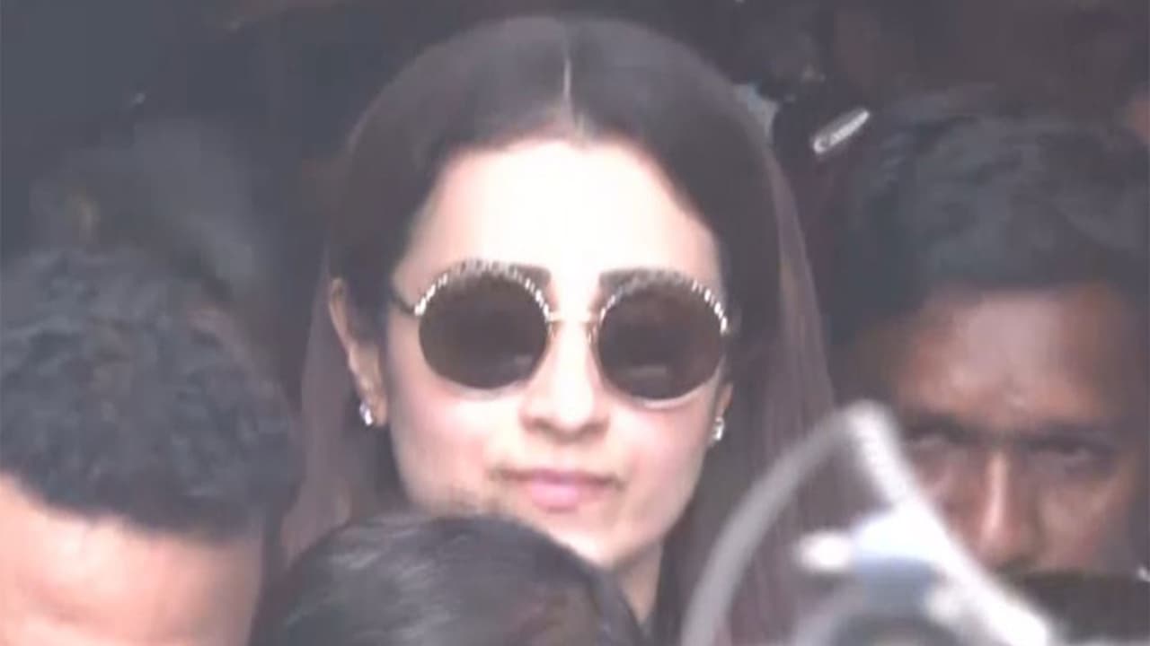 Actor Trisha Krishnan (Image source: ANI) Actor Trisha Krishnan (Image source: ANI)