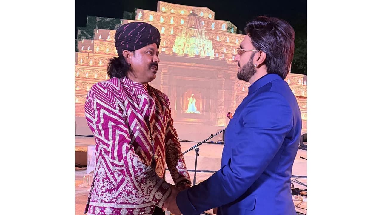 Mame Khan and Ranveer Singh (Image source: Mame Khan's Instagram) Mame Khan and Ranveer Singh (Image source: Mame Khan's Instagram)