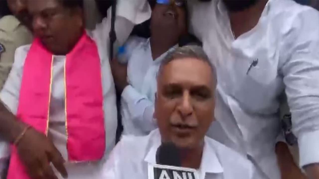 Bharat Rashtra Samithi (BRS) leader T Harish Rao (Photo/ANI) Bharat Rashtra Samithi (BRS) leader T Harish Rao (Photo/ANI)