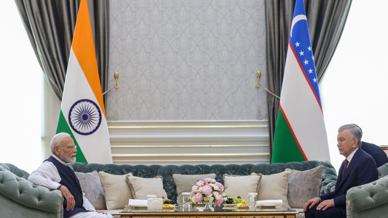 Prime Minister Narendra Modi and Uzbekistan President Shavkat Mirziyoyev (Photo/X@narendramodi) Prime Minister Narendra Modi and Uzbekistan President Shavkat Mirziyoyev (Photo/X@narendramodi)