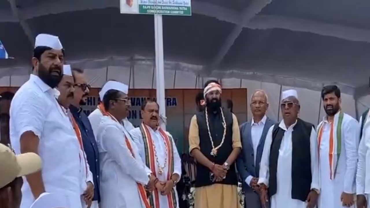 Congress leaders participated in the Rajiv Gandhi Sadbhavna Yatra (Photo/ANI) Congress leaders participated in the Rajiv Gandhi Sadbhavna Yatra (Photo/ANI)